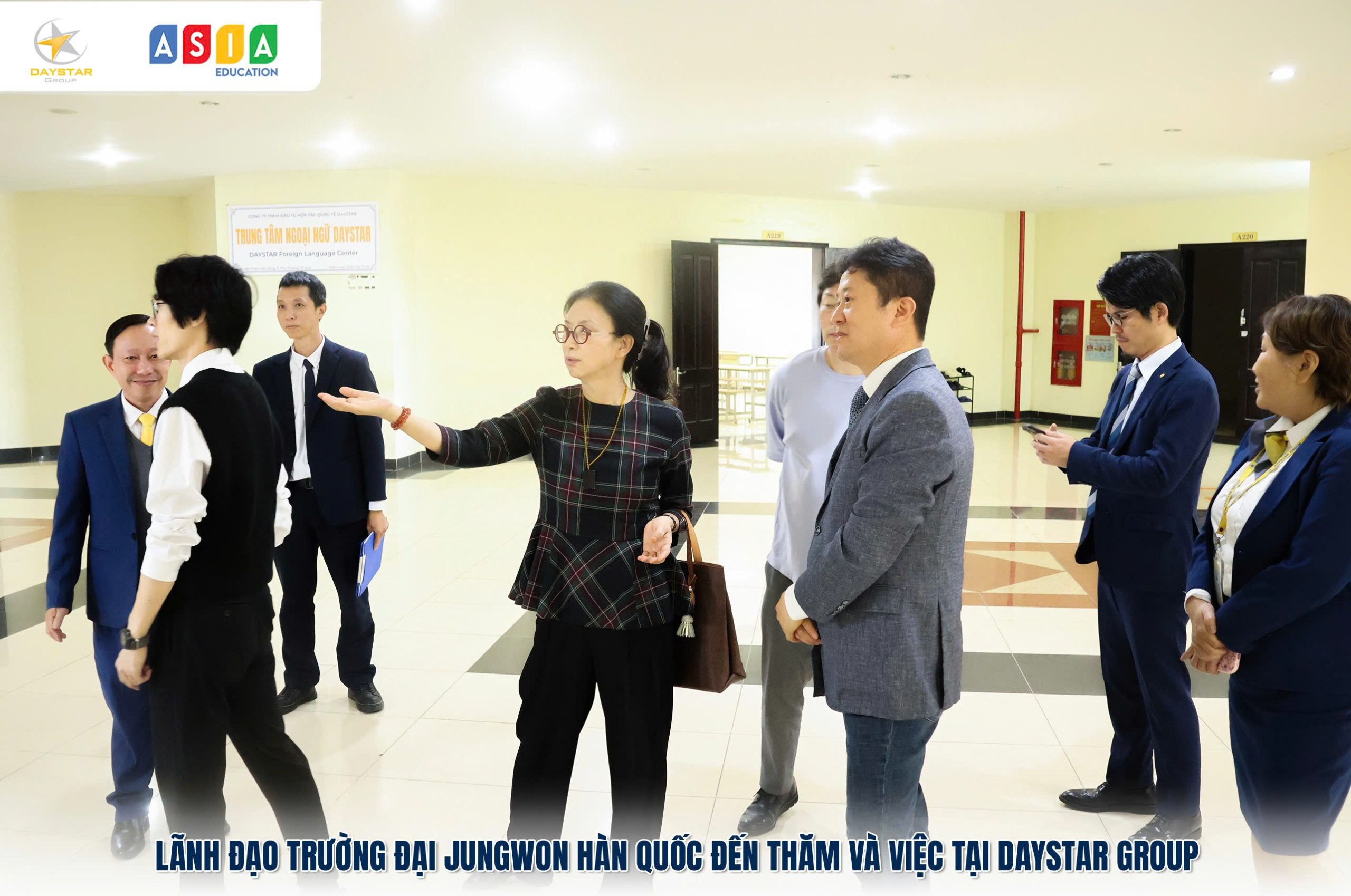 ĐẠI HỌC JUNGWON (HÀN QUỐC) THĂM VÀ LÀM VIỆC DAYSTAR GROUP