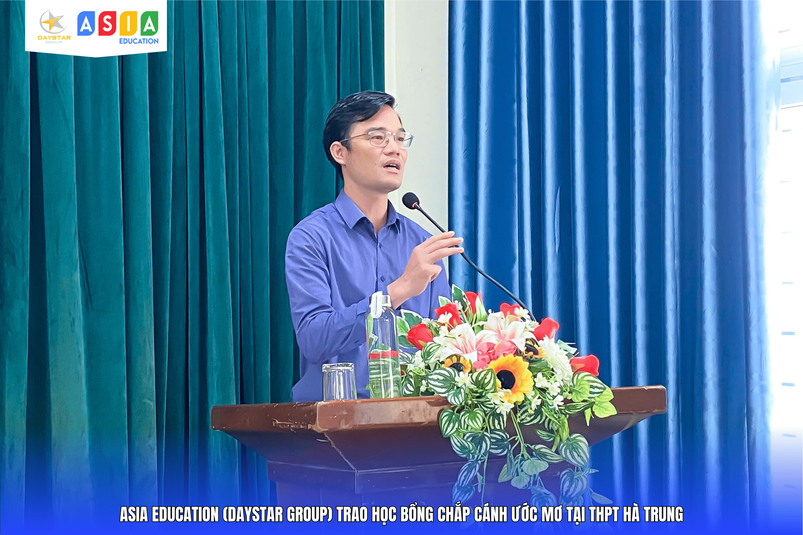 LỄ TRAO HỌC BỔNG “CHẮP CÁNH ƯỚC MƠ” TẠI THPT HÀ TRUNG