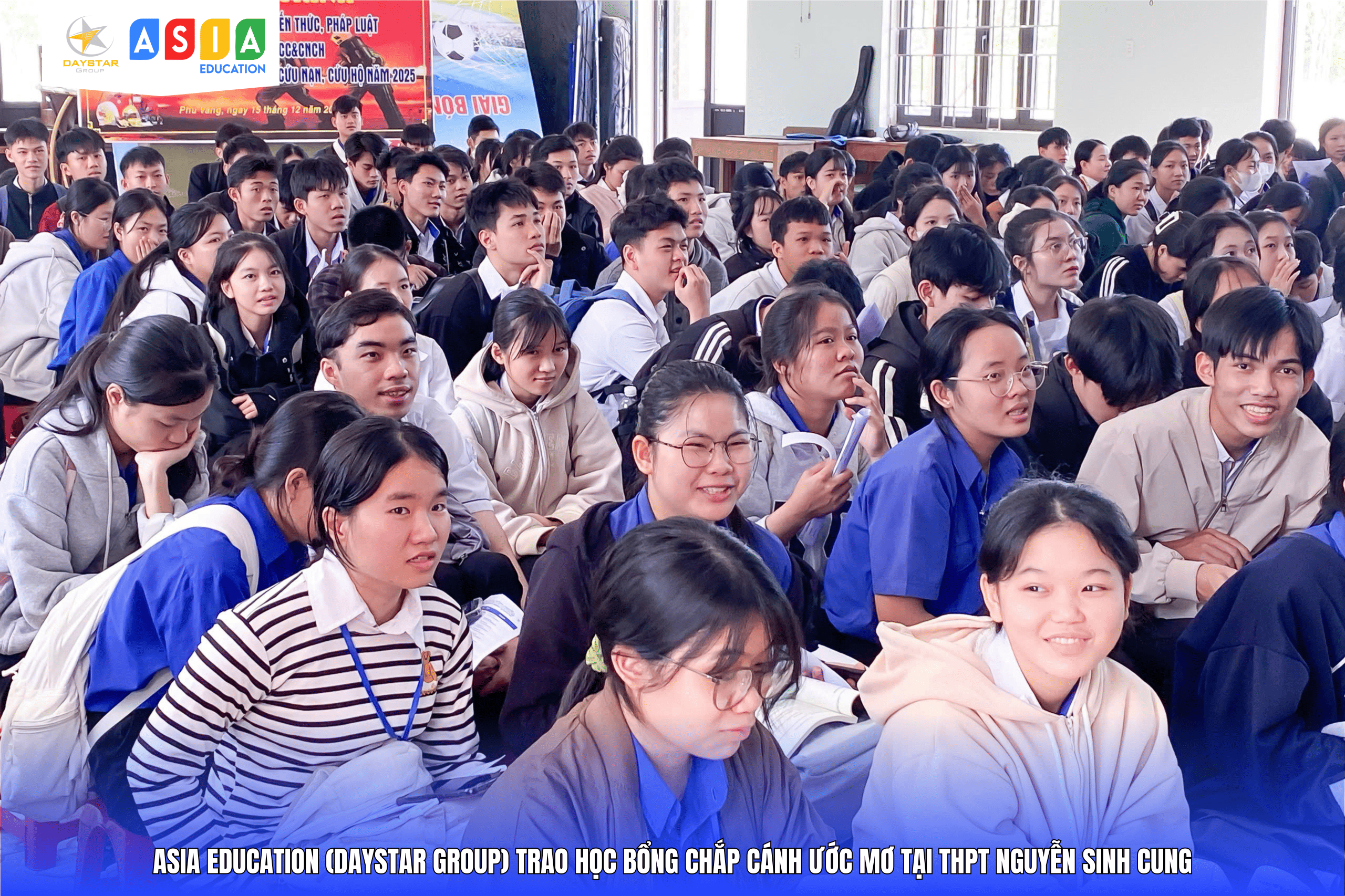 LỄ TRAO HỌC BỔNG “CHẮP CÁNH ƯỚC MƠ” TẠI THPT NGUYỄN SINH CUNG