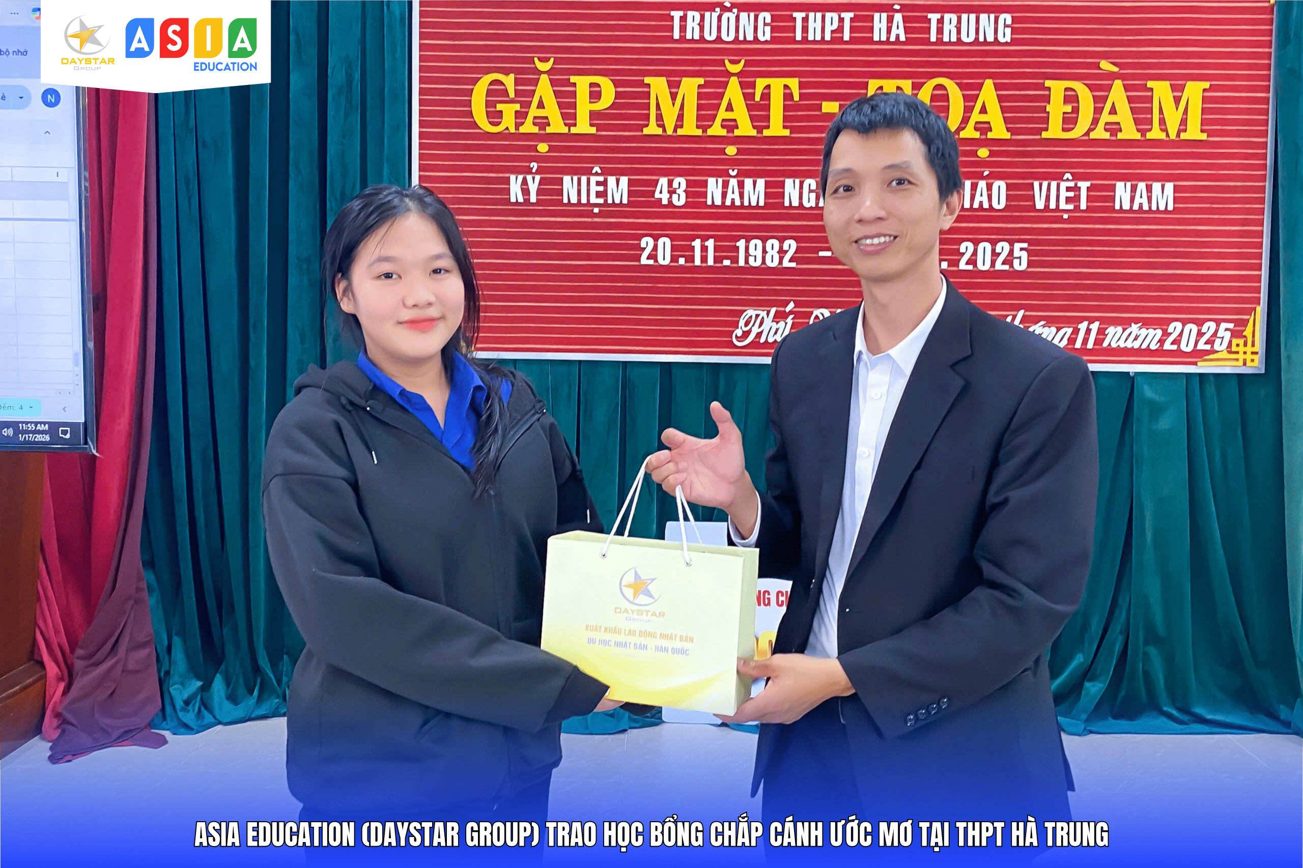 LỄ TRAO HỌC BỔNG “CHẮP CÁNH ƯỚC MƠ” TẠI THPT HÀ TRUNG