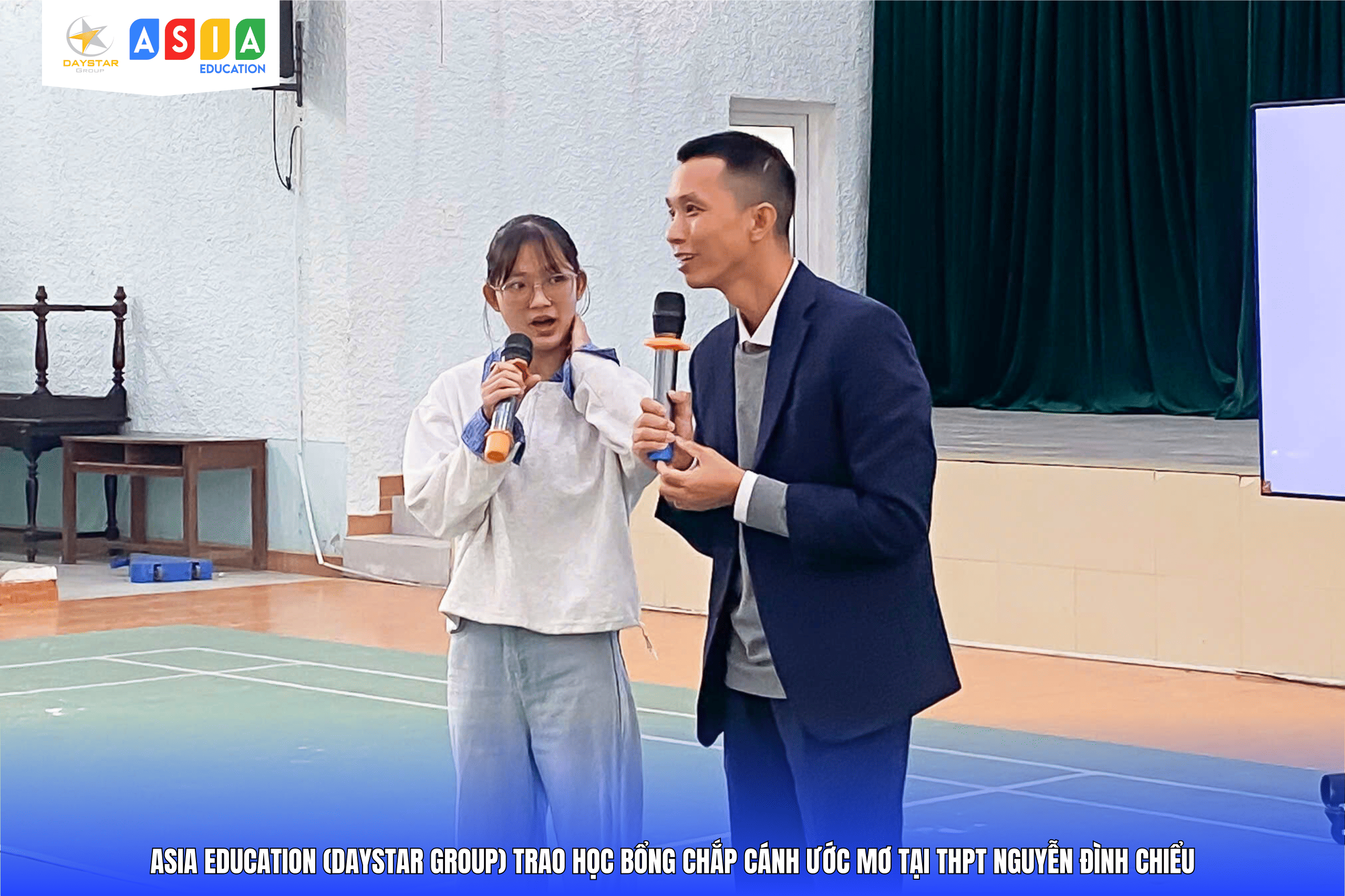 LỄ TRAO HỌC BỔNG “CHẮP CÁNH ƯỚC MƠ” TẠI THPT NGUYỄN ĐÌNH CHIỂU