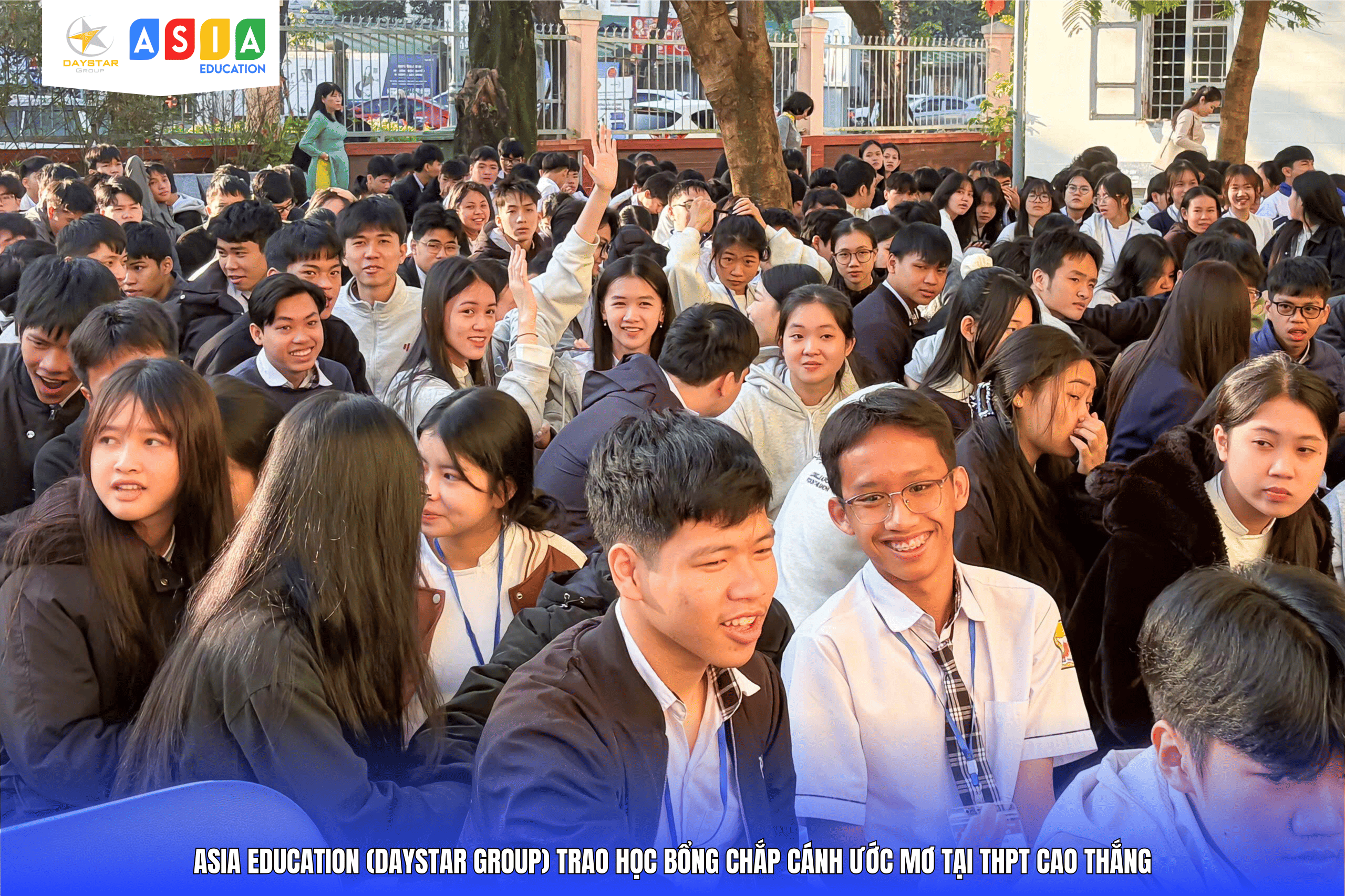 LỄ TRAO HỌC BỔNG “CHẮP CÁNH ƯỚC MƠ” TẠI THPT CAO THẮNG