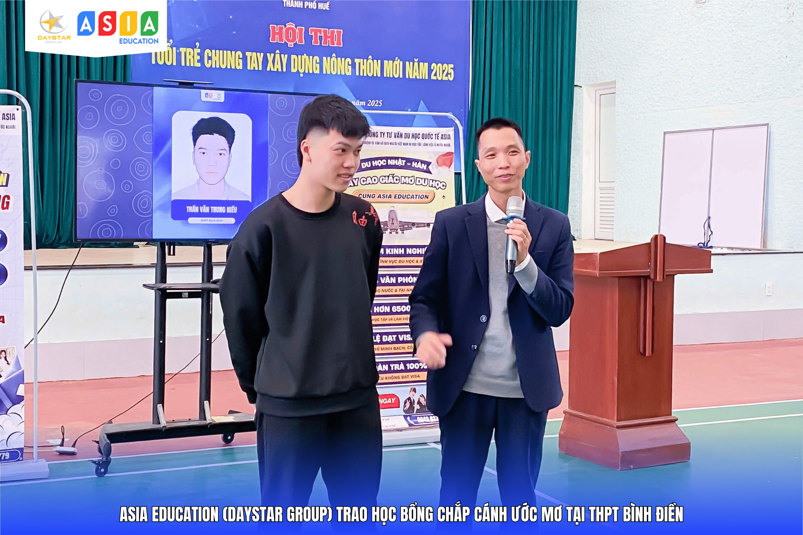 LỄ TRAO HỌC BỔNG “CHẮP CÁNH ƯỚC MƠ” TẠI THPT BÌNH ĐIỀN