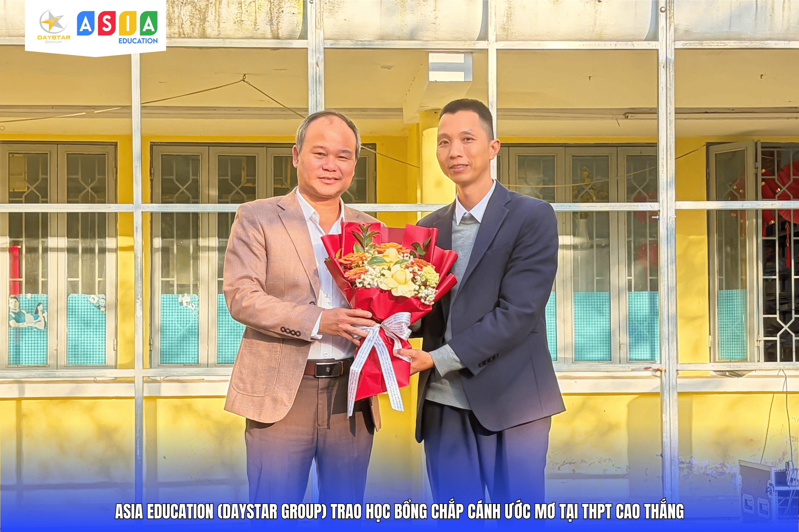 LỄ TRAO HỌC BỔNG “CHẮP CÁNH ƯỚC MƠ” TẠI THPT CAO THẮNG