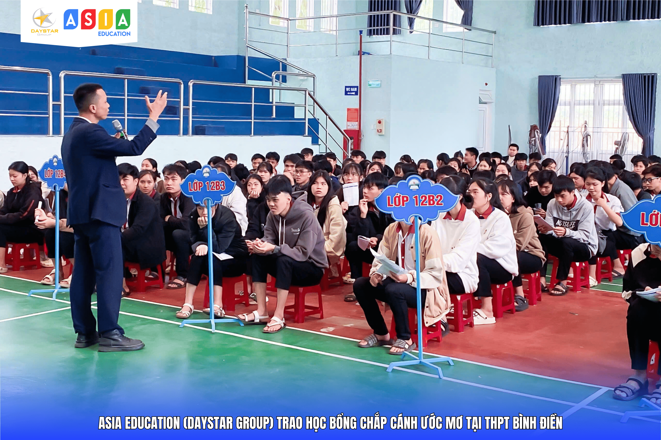 LỄ TRAO HỌC BỔNG “CHẮP CÁNH ƯỚC MƠ” TẠI THPT BÌNH ĐIỀN