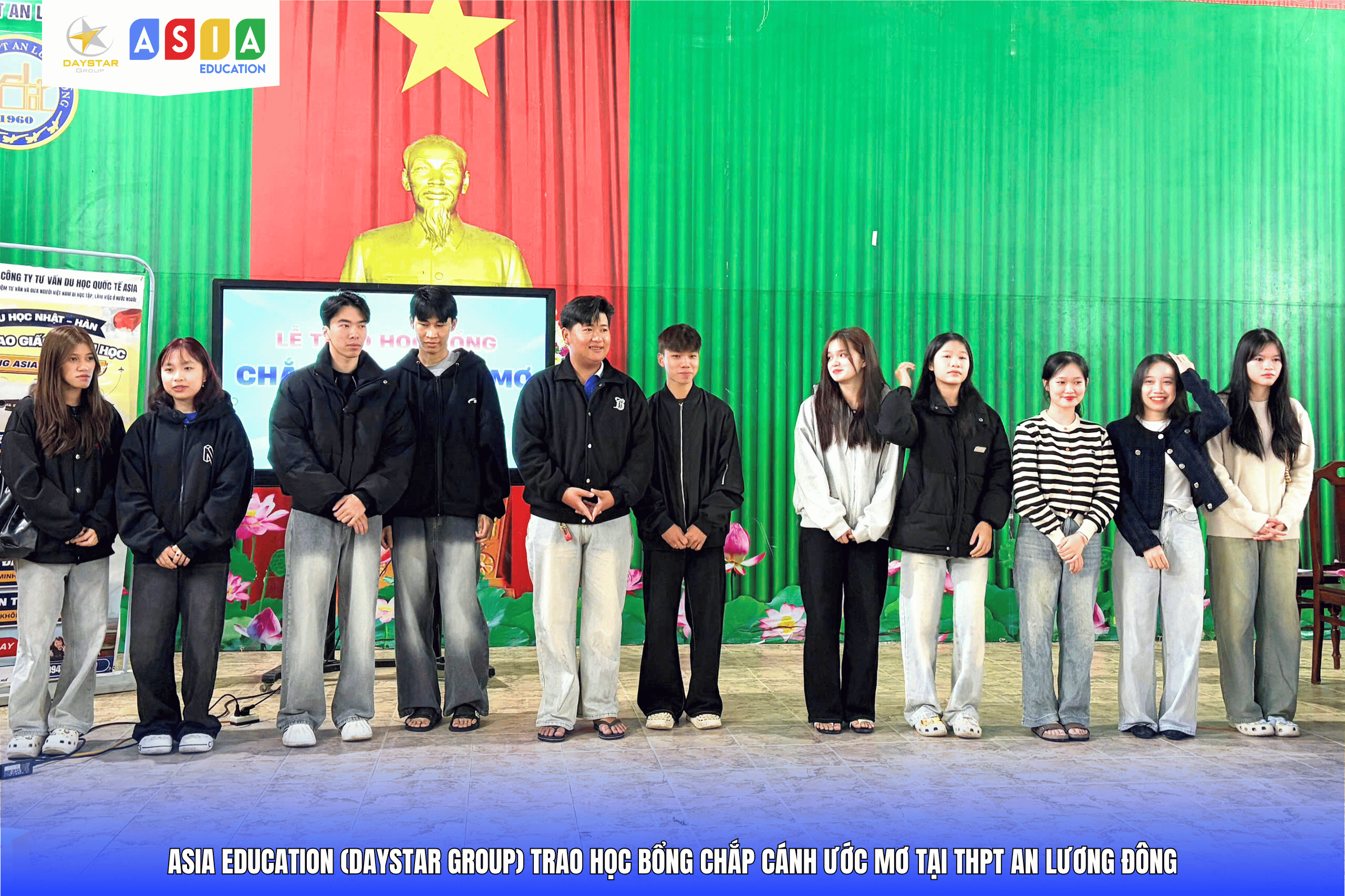 LỄ TRAO HỌC BỔNG “CHẮP CÁNH ƯỚC MƠ” TẠI THPT AN LƯƠNG ĐÔNG