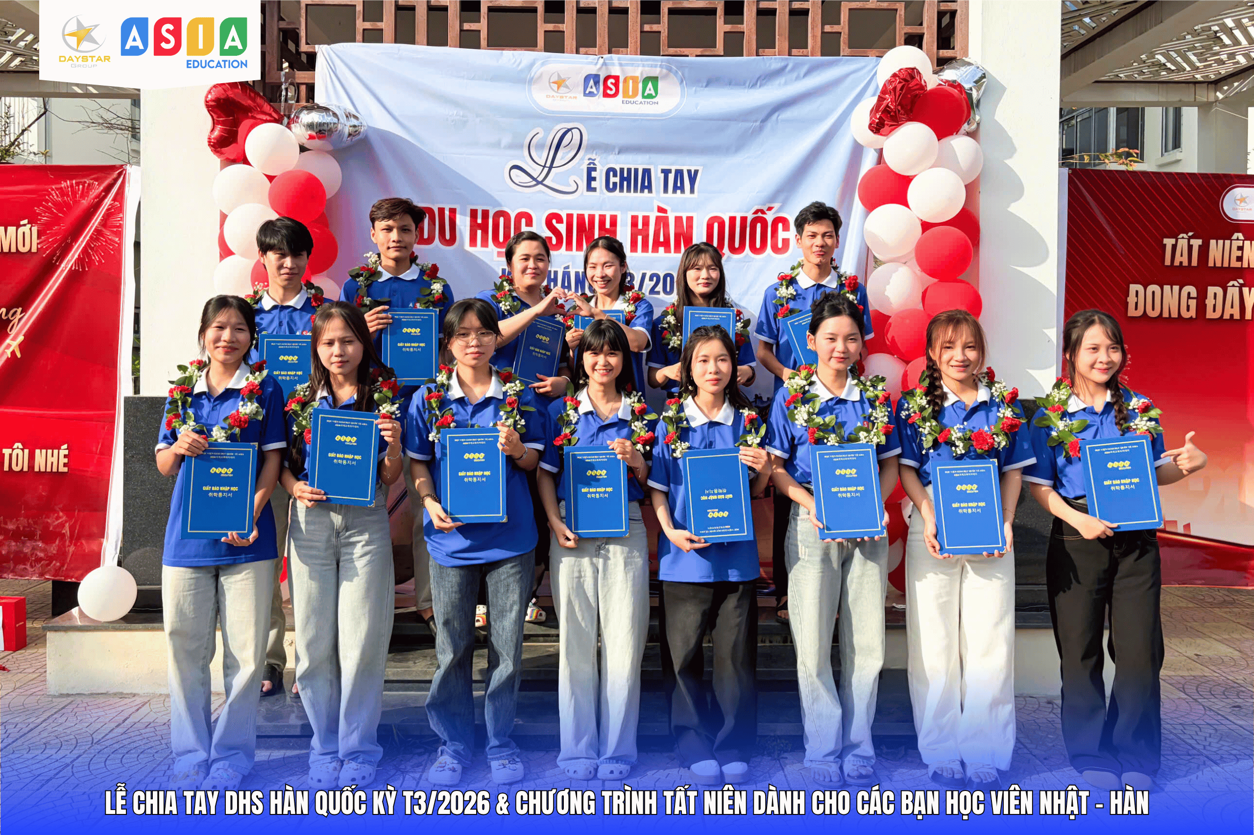 LỄ CHIA TAY DHS HÀN QUỐC KỲ T3/2026 VÀ CHƯƠNG TRÌNH TẤT NIÊN NHẬT – HÀN