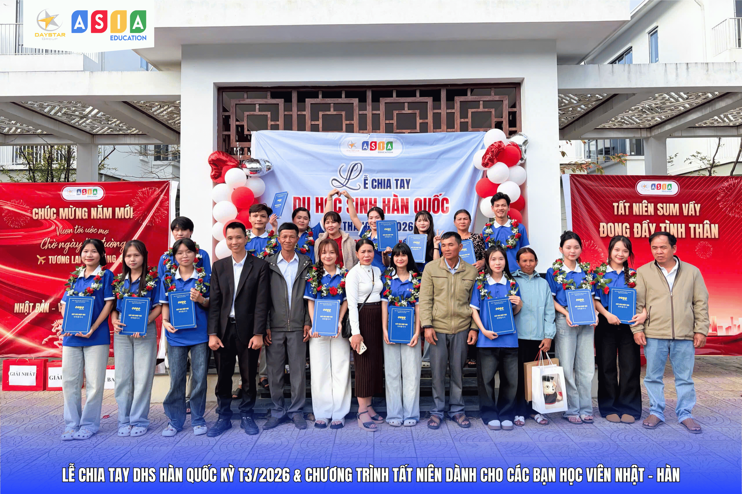 LỄ CHIA TAY DHS HÀN QUỐC KỲ T3/2026 VÀ CHƯƠNG TRÌNH TẤT NIÊN NHẬT – HÀN
