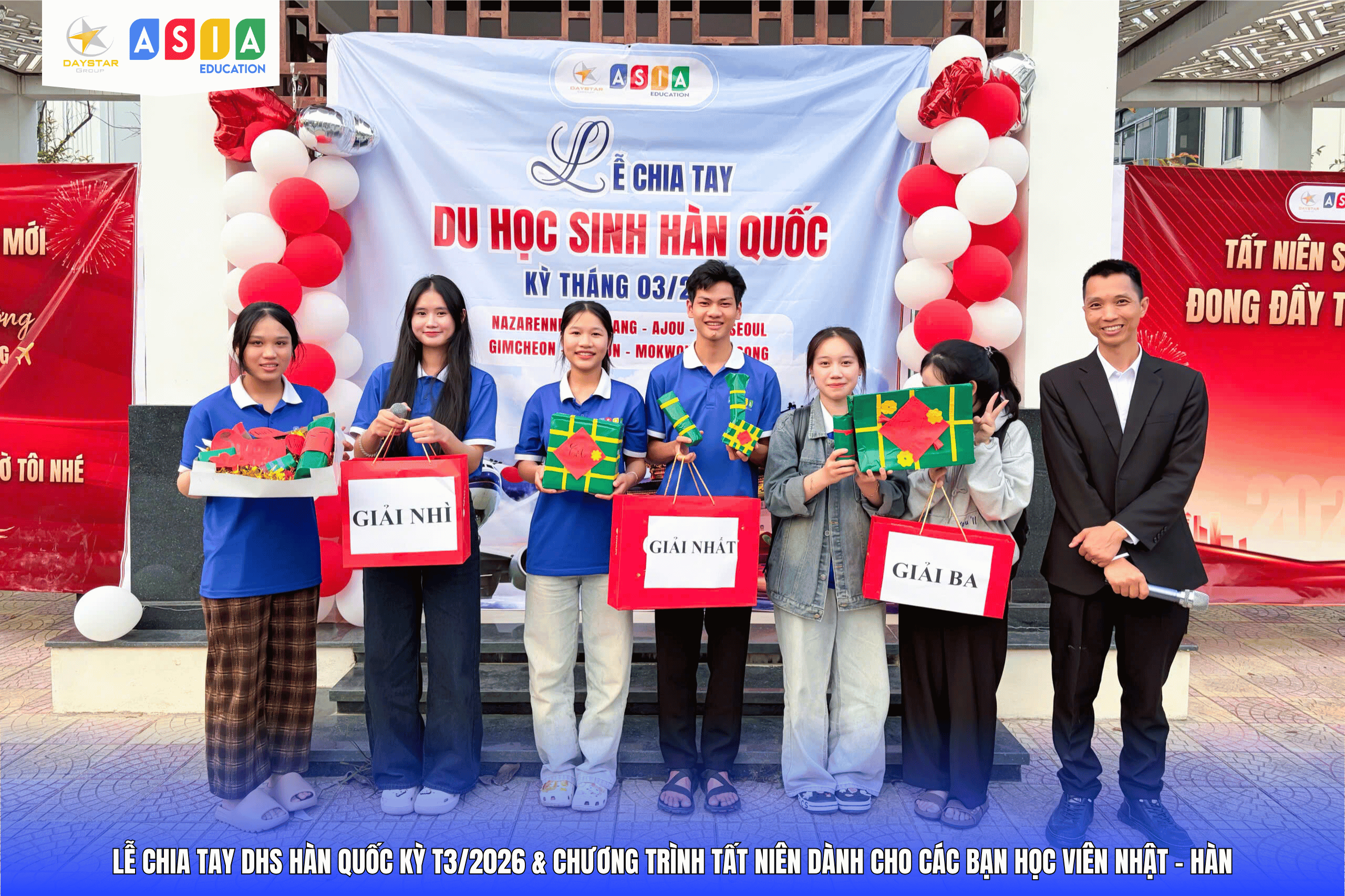 LỄ CHIA TAY DHS HÀN QUỐC KỲ T3/2026 VÀ CHƯƠNG TRÌNH TẤT NIÊN NHẬT – HÀN