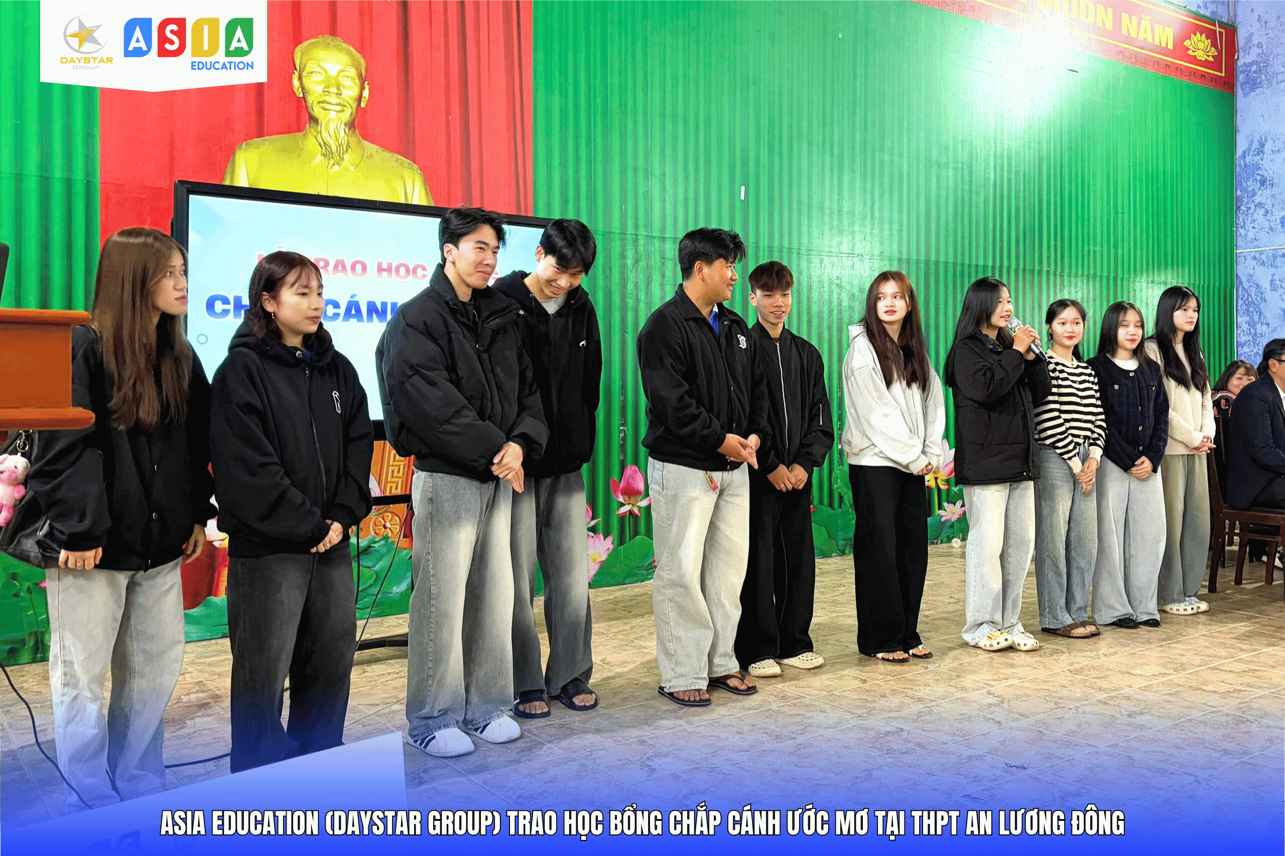 LỄ TRAO HỌC BỔNG “CHẮP CÁNH ƯỚC MƠ” TẠI THPT AN LƯƠNG ĐÔNG