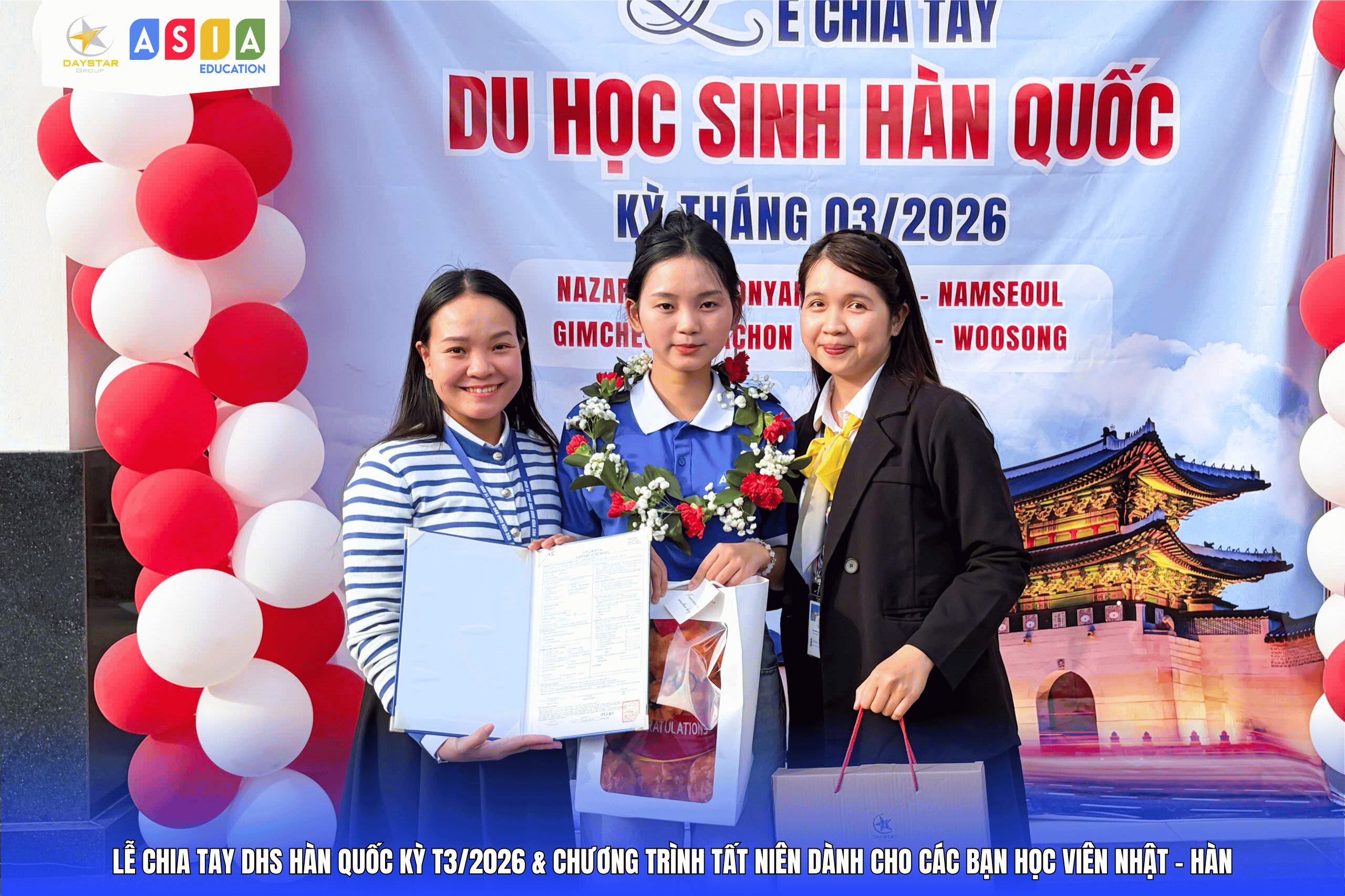 LỄ CHIA TAY DHS HÀN QUỐC KỲ T3/2026 VÀ CHƯƠNG TRÌNH TẤT NIÊN NHẬT – HÀN