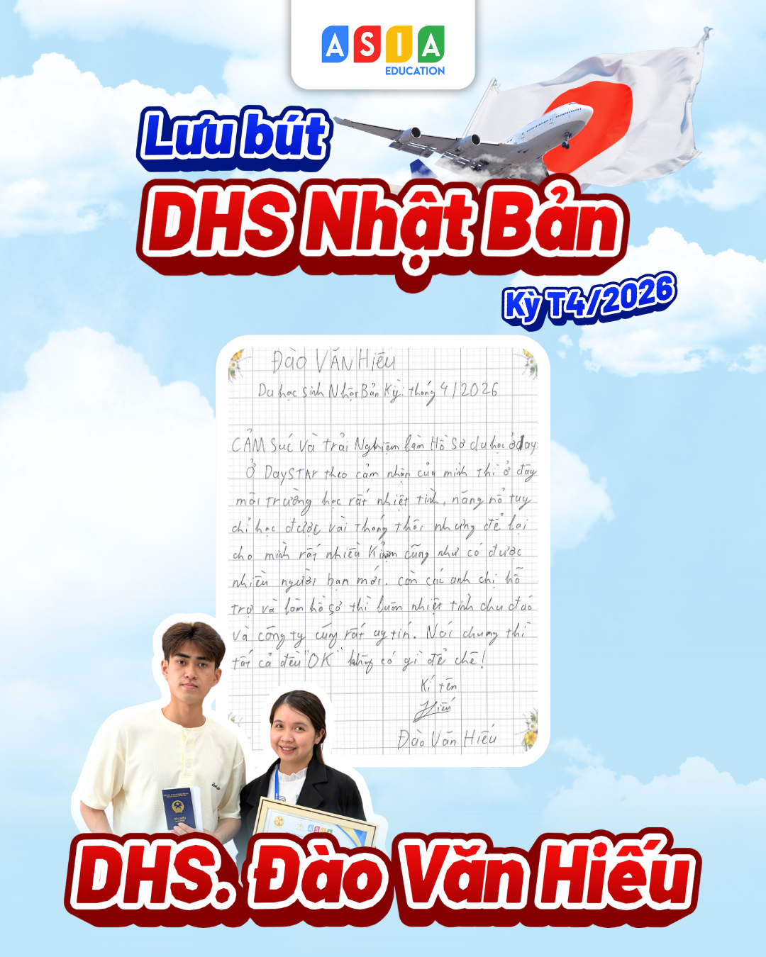 LƯU BÚT CỦA DHS NHẬT BẢN KỲ THÁNG 04/2026