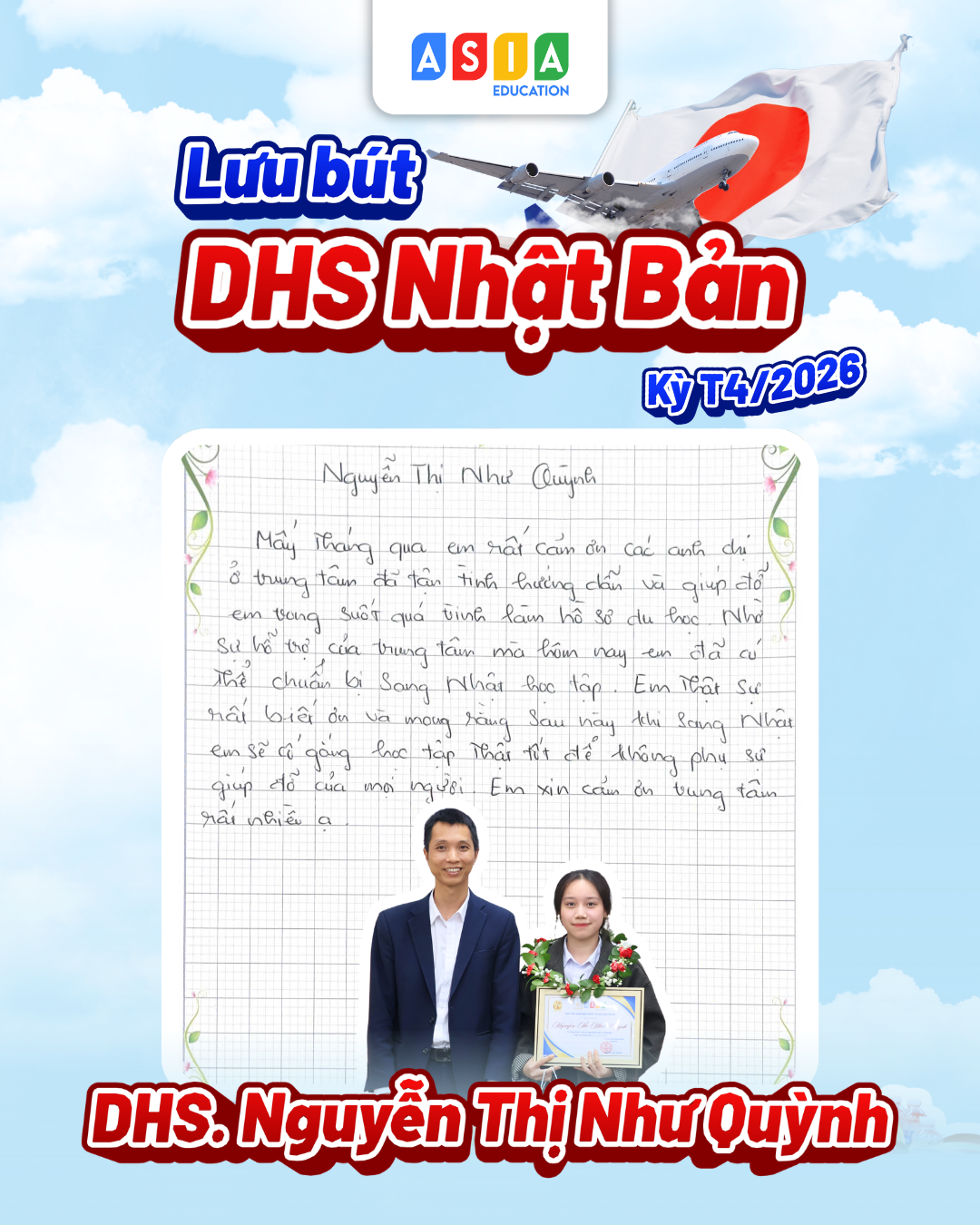 LƯU BÚT CỦA DHS NHẬT BẢN KỲ THÁNG 04/2026