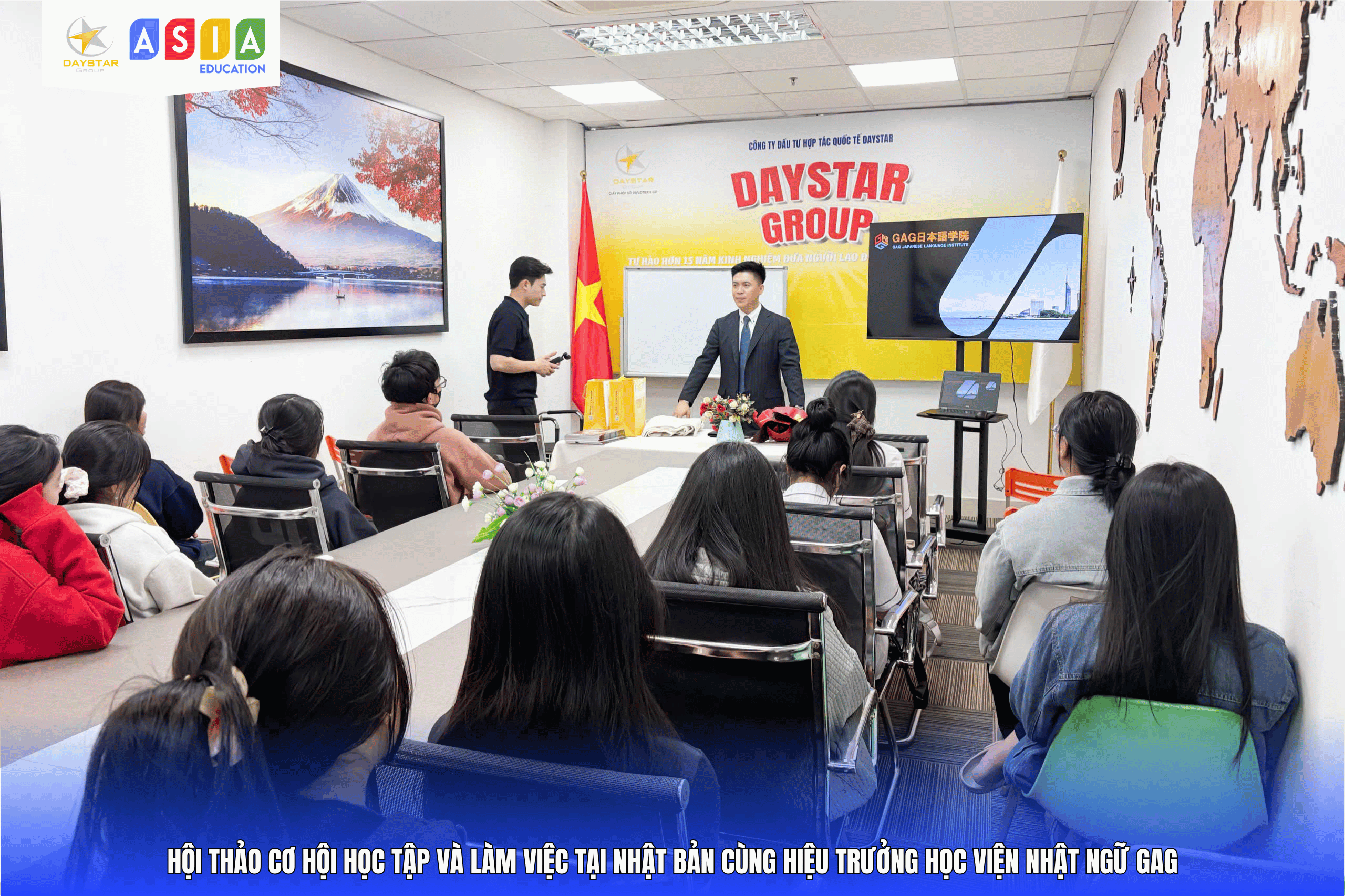 HỘI THẢO CƠ HỘI HỌC TẬP VÀ LÀM VIỆC TẠI NHẬT BẢN CÙNG HIỆU TRƯỞNG HỌC VIỆN NHẬT NGỮ GAG