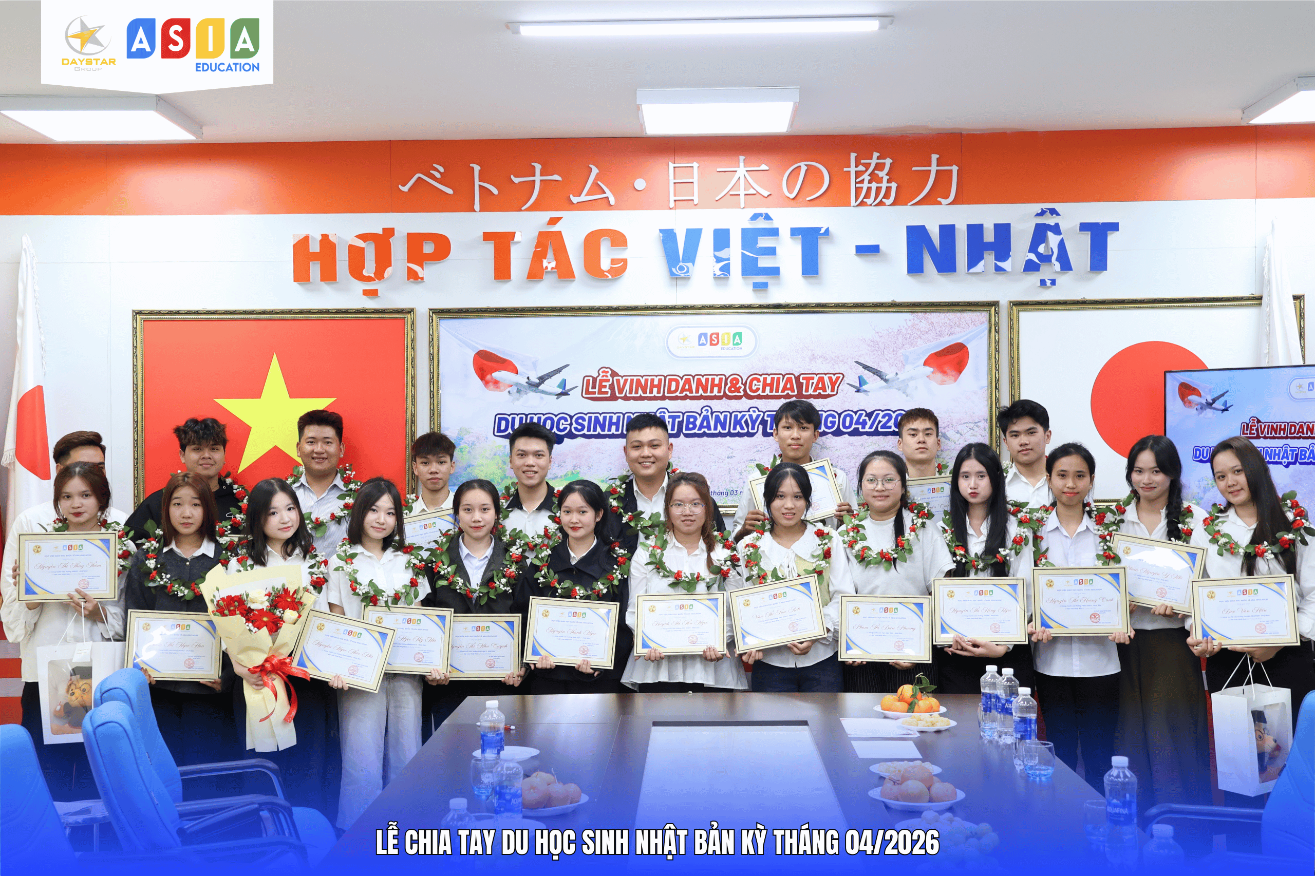 LỄ CHIA TAY & VINH DANH DU HỌC SINH NHẬT BẢN KỲ THÁNG 04/2026