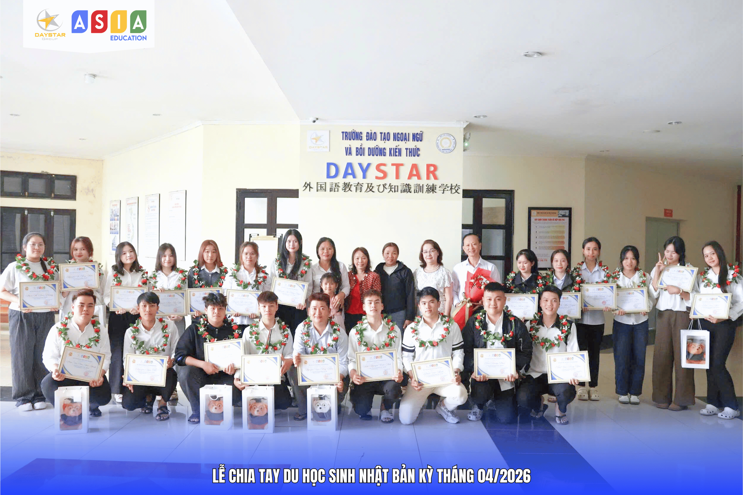 LỄ CHIA TAY & VINH DANH DU HỌC SINH NHẬT BẢN KỲ THÁNG 04/2026
