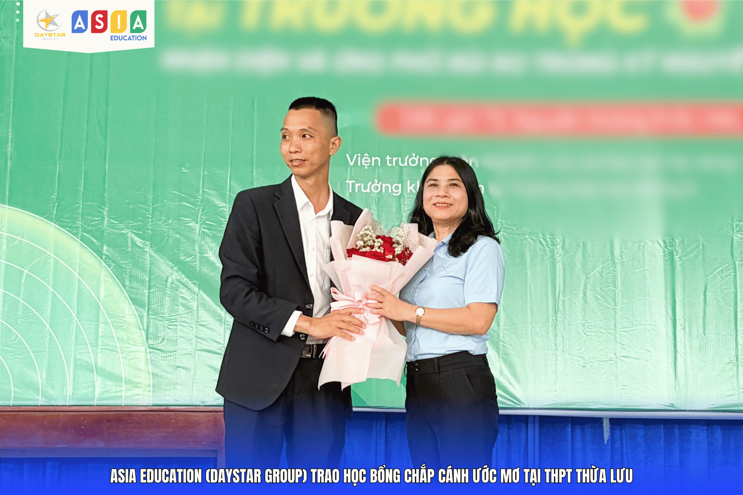 LỄ TRAO HỌC BỔNG “CHẮP CÁNH ƯỚC MƠ” TẠI THPT THỪA LƯU