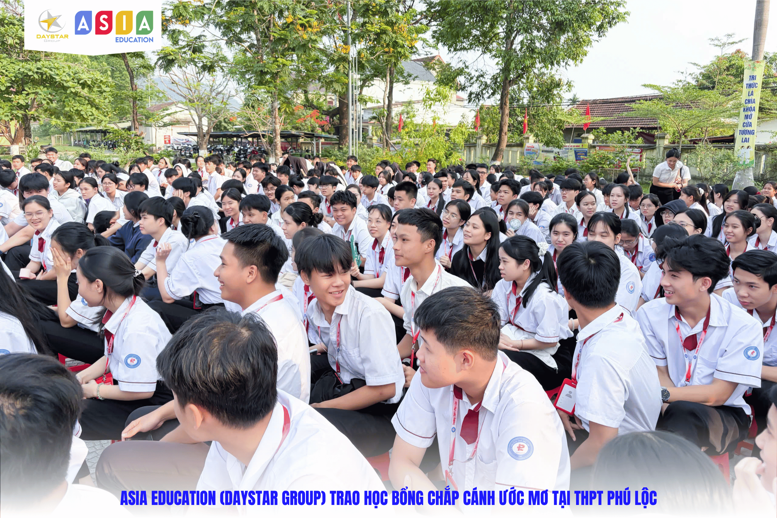 LỄ TRAO HỌC BỔNG “CHẮP CÁNH ƯỚC MƠ” TẠI THPT PHÚ LỘC