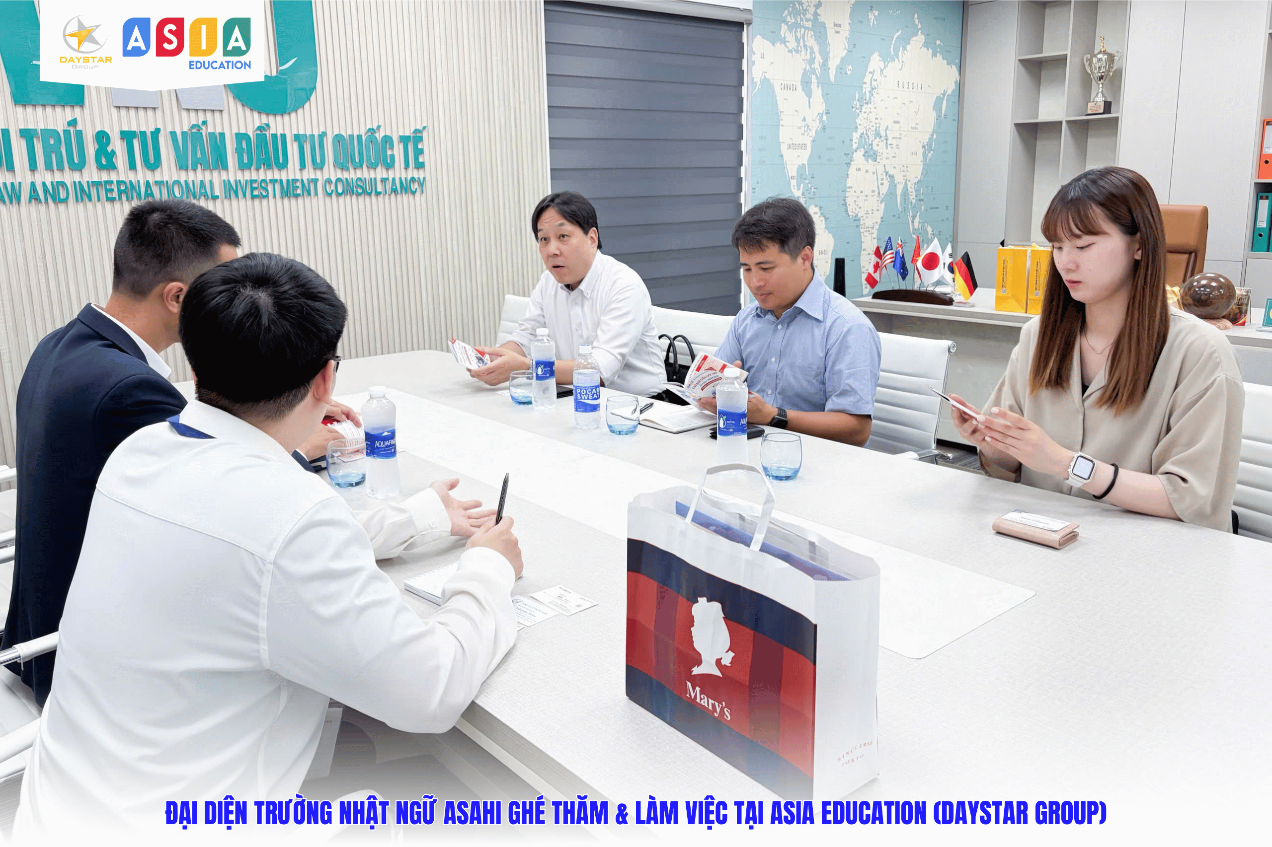 ĐẠI DIỆN TRƯỜNG NHẬT NGỮ ASAHI GHÉ THĂM & LÀM VIỆC TẠI ASIA EDUCATION (DAYSTAR GROUP)